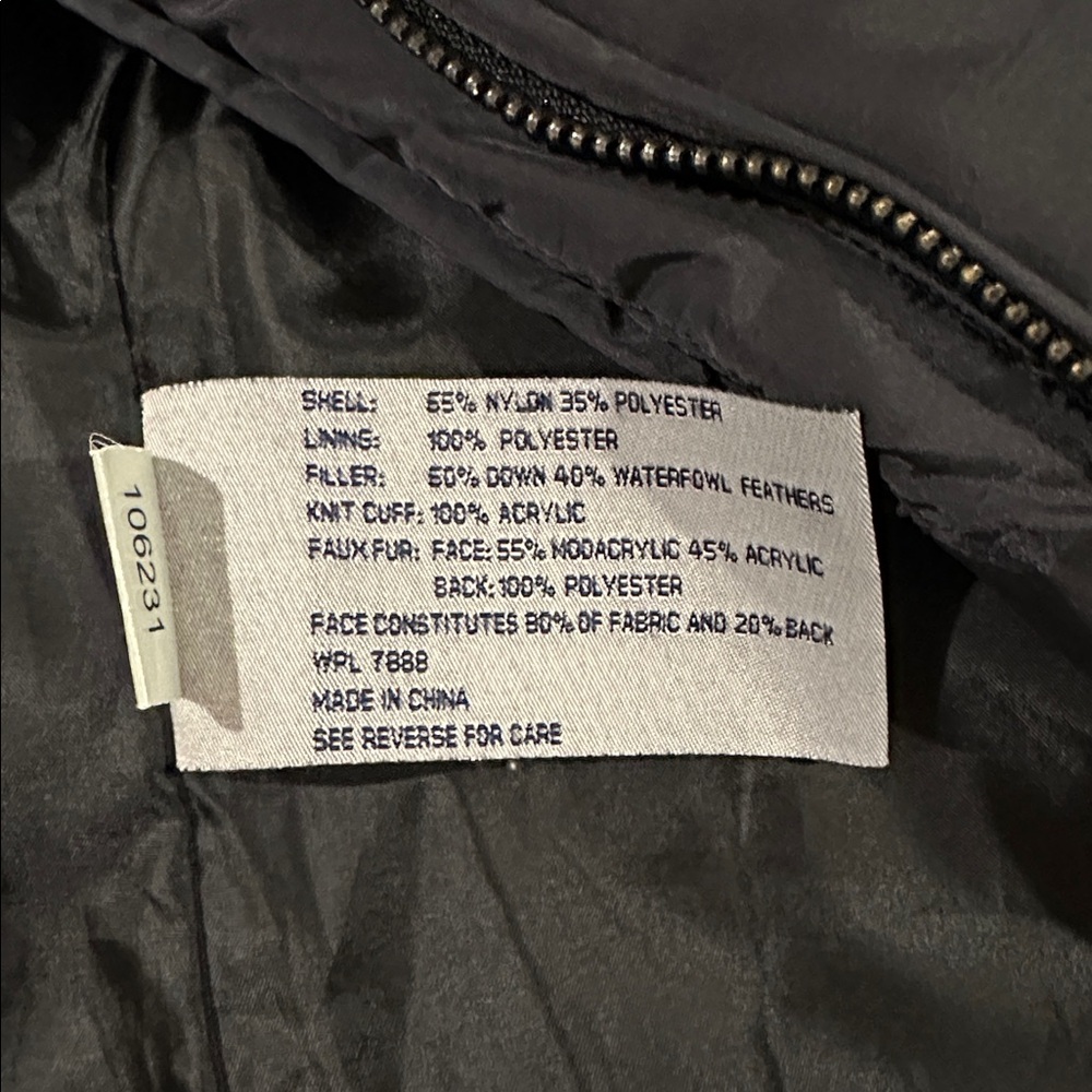 Anne Klein Classic Black Winter Jacket Coat Size Medium - Picture 6 of 6